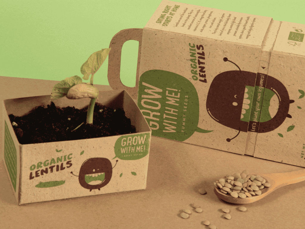 Multipurpose packaging for lentils