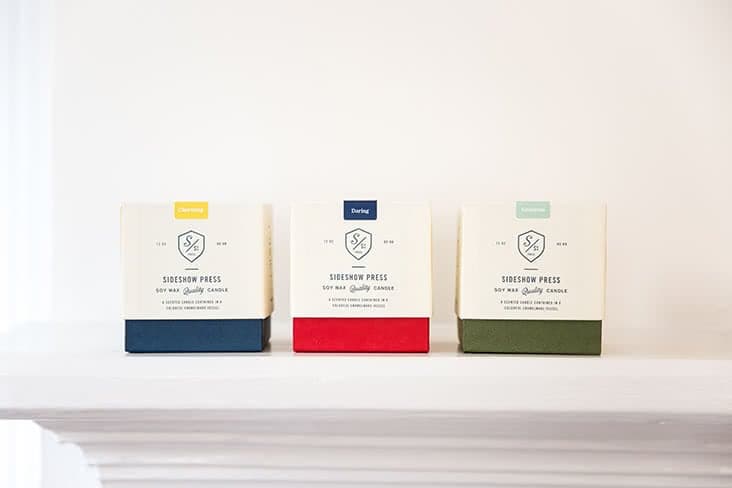Sideshow Press candles
