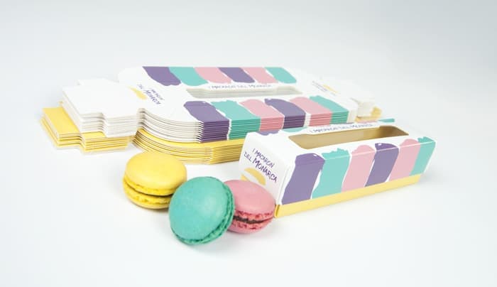 carta per imballaggi alimentari: i macaron
