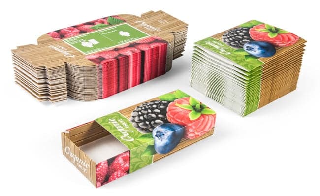 Scatole a fiammifero in cartoncino per alimenti