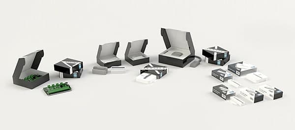 Set completo di valigette e astucci per componenti elettronici