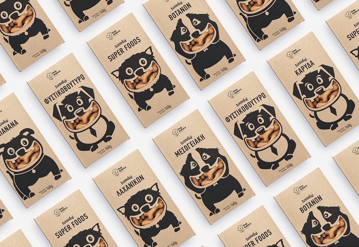 dog bakery superfood per animali packaging design