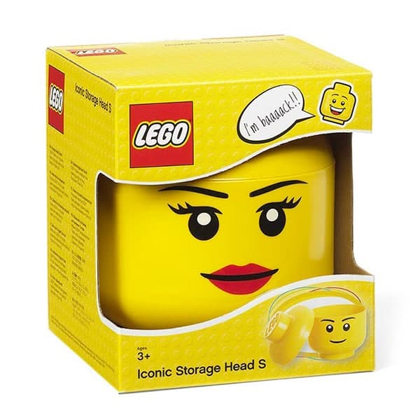 Scatola a cubo con finestra per barattolo Lego