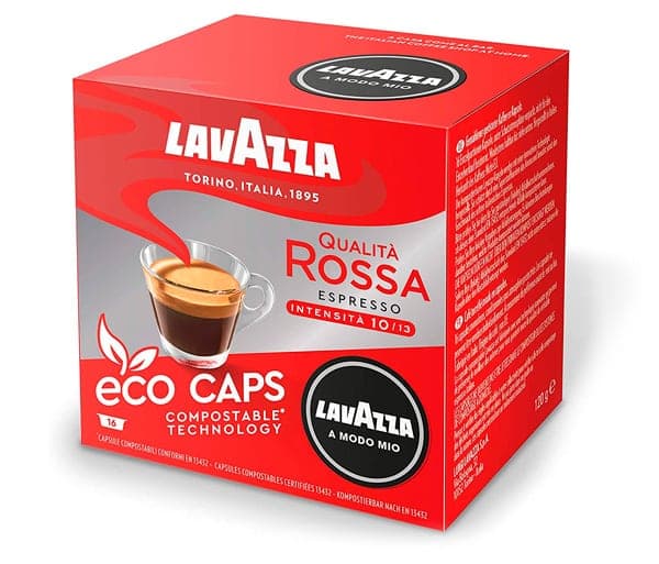 Coffee love brand: Lavazza in red cube