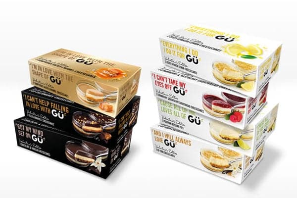 Limited edition packaging with song titles for Valentine's day