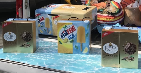 Press tasting kit for new Ferrero ice creams