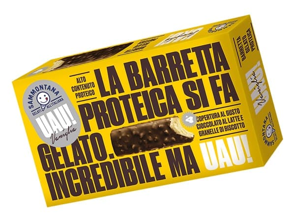 Confezione barretta proteica gelato