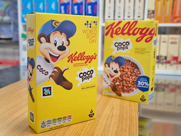 Kellog's smart packaging for blind people