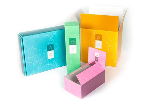 modelli di scatole disponibili in ondulato