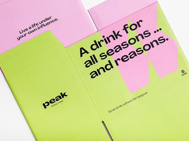 Astuccio lineare in cartone ondulato con teaser