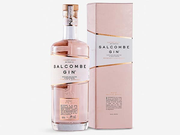 Scatola astuccio con nobilitazione in oro per gin Salcombe