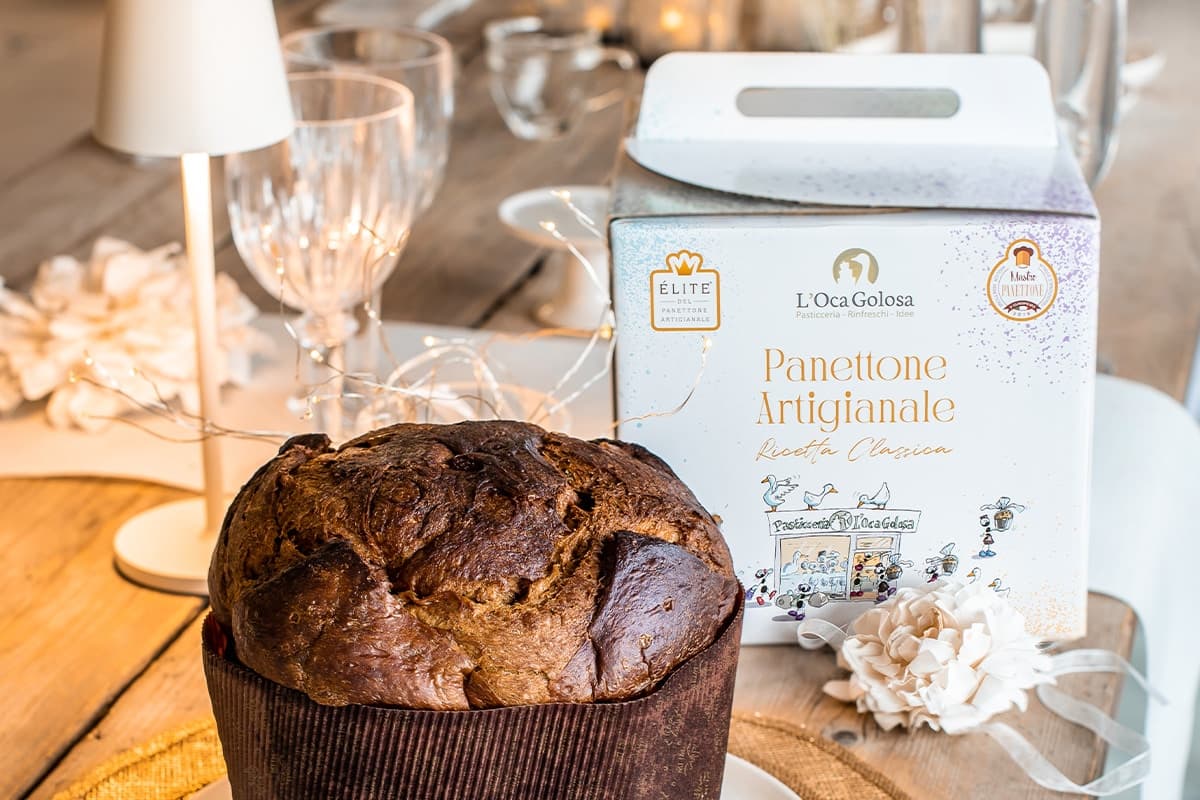 panettone artigianale l oca golosa packaging design