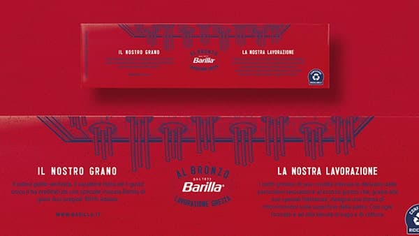 Packaging pasta Barilla a lavorazione grezza