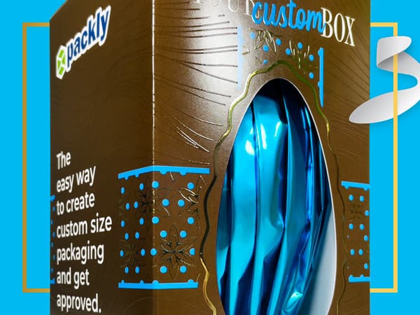 Dettaglio sull'inserto nella parte anteriore della scatola