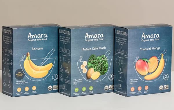 Packaging per baby food biologico by Amara