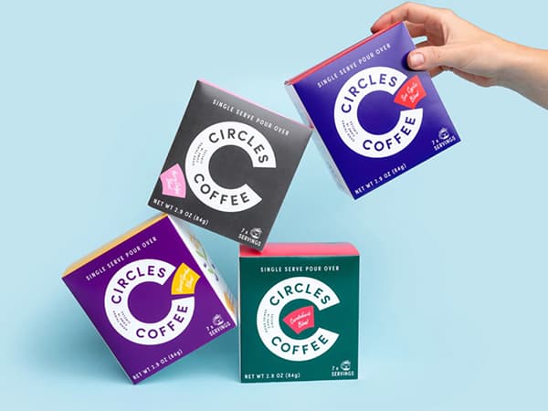 Single-serve coffee packaging for Gen Z