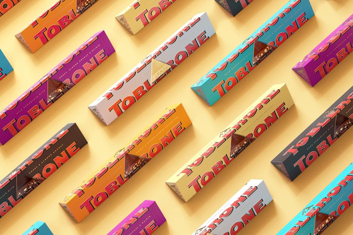 2022 rebranding toblerone Bulletproof color palette