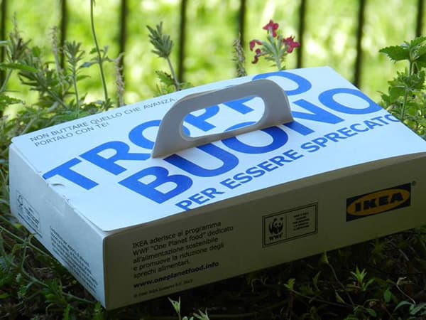 Scatola con manico doggy bag