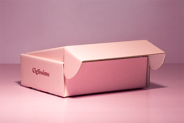 Scatola a valigetta rosa