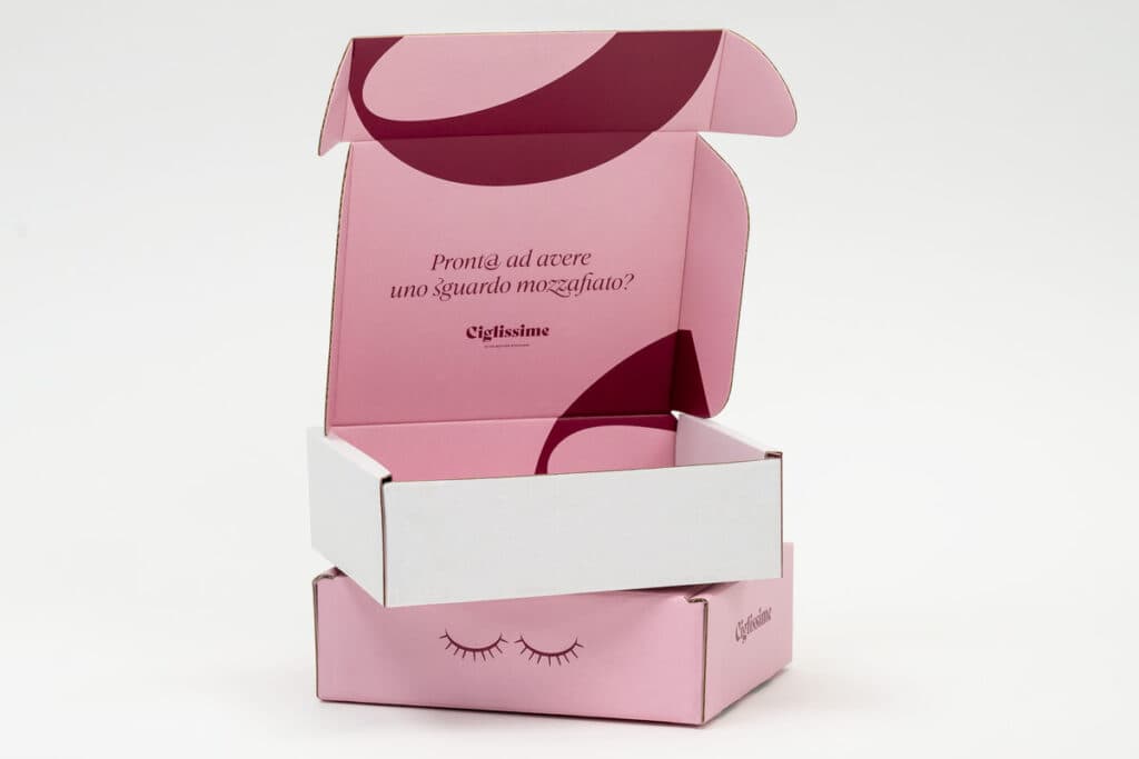 Box for cosmetic products from the Ciglissime brand