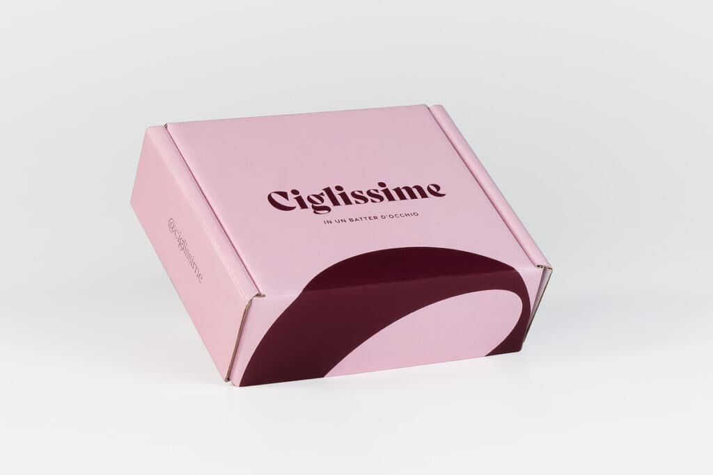 Box for cosmetic products from the Ciglissime brand