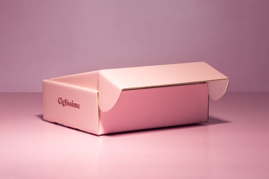 Packaging en carton réalisé par Packly pour la marque Ciglissime