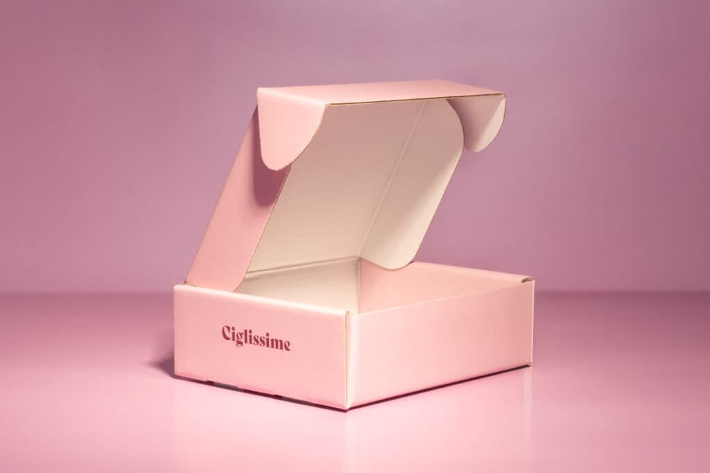 Scatola a valigetta rosa