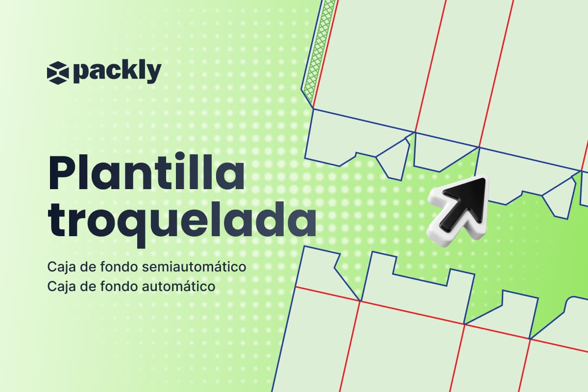 Dieline para cajas con fondo 1-2-3 y fondo automático