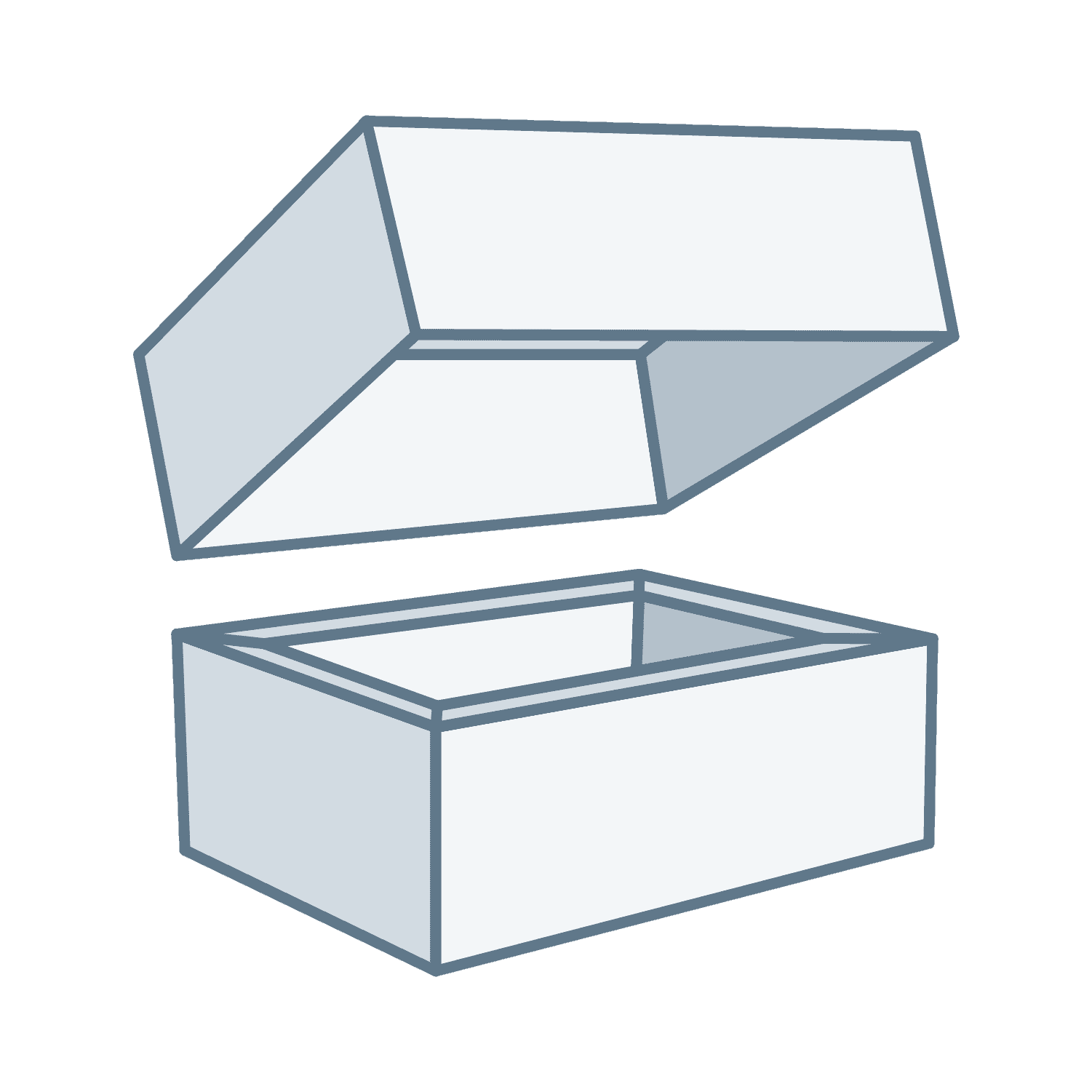 Boîte fond et couvercle