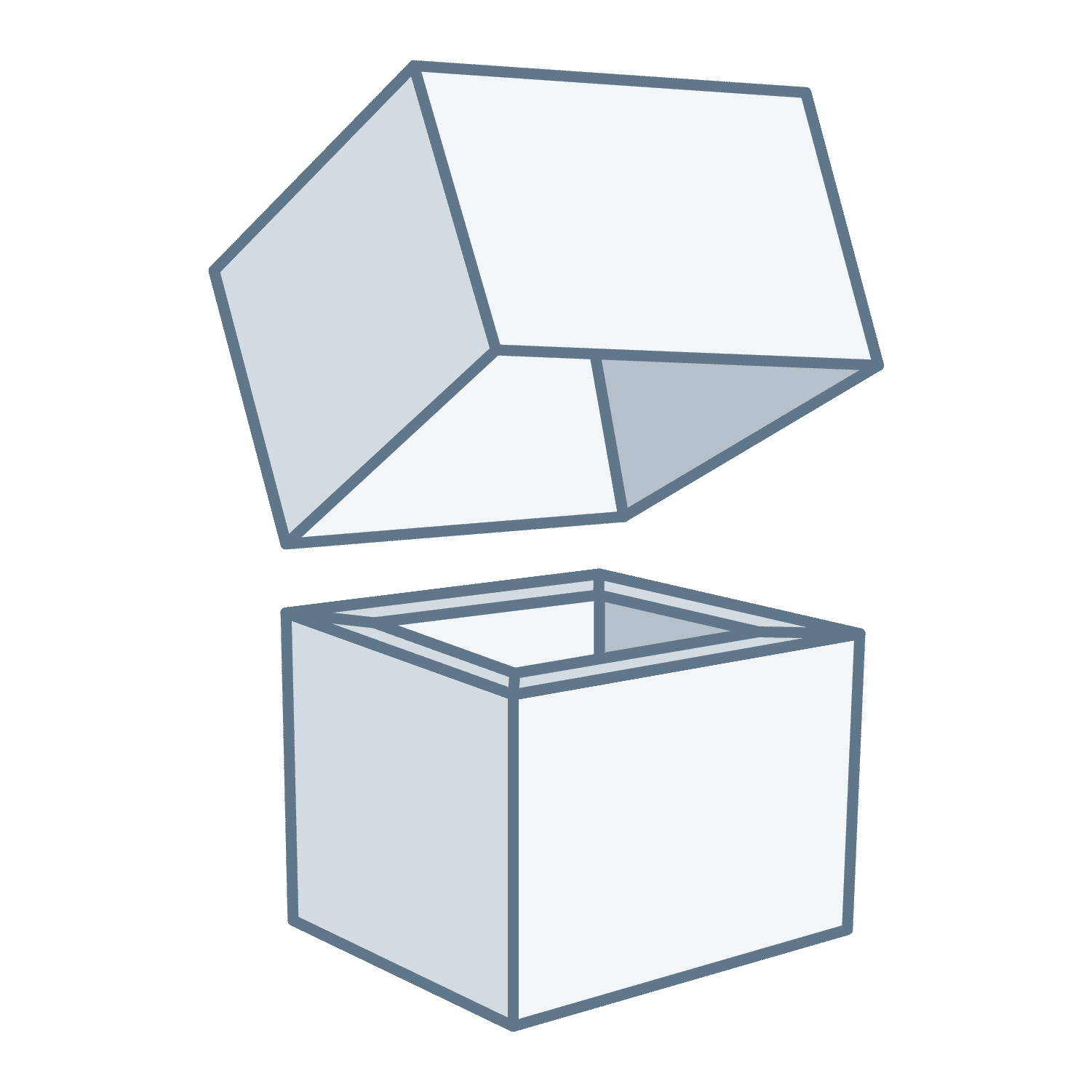 Scatola fondo e coperchio