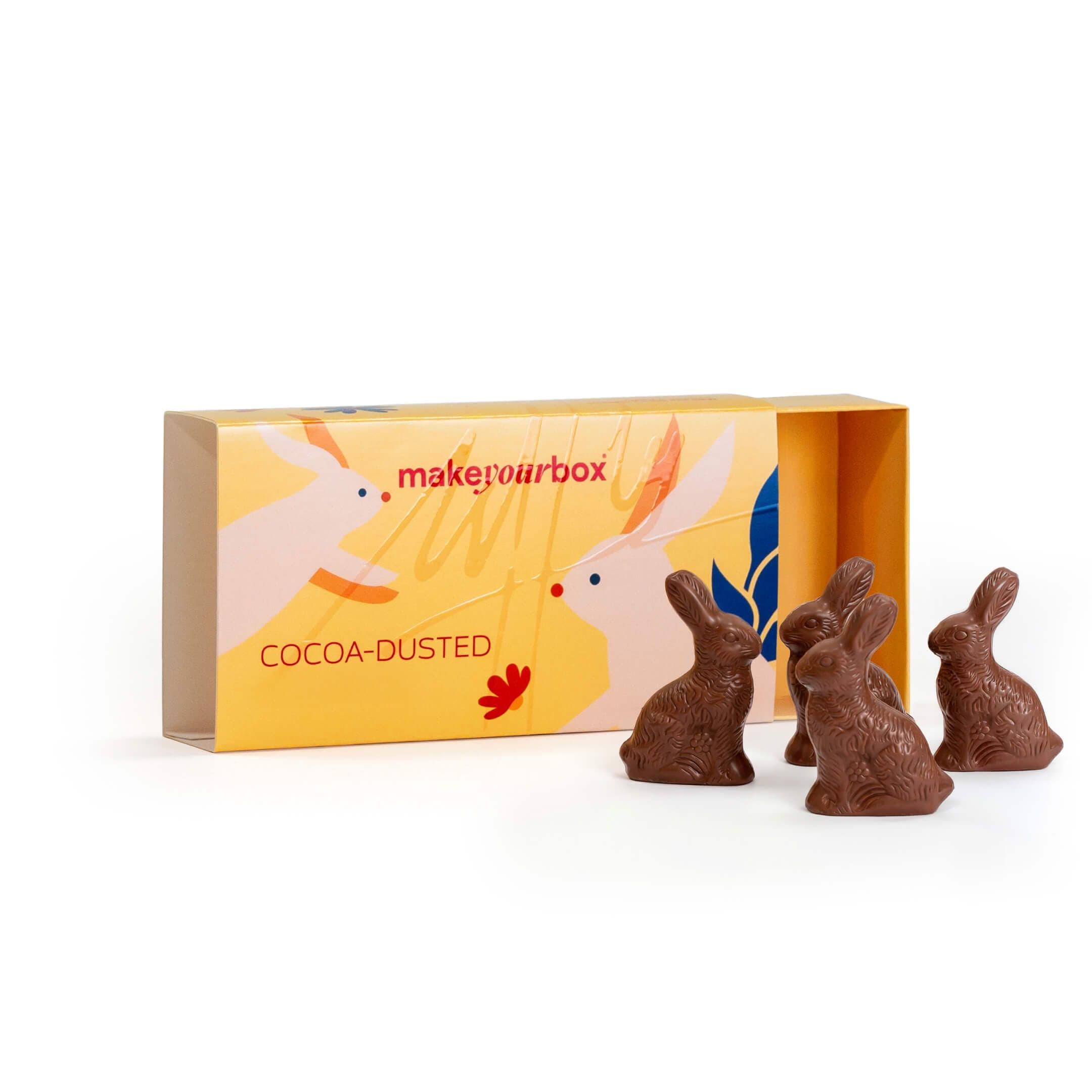 Boîtes pour lapins en chocolat