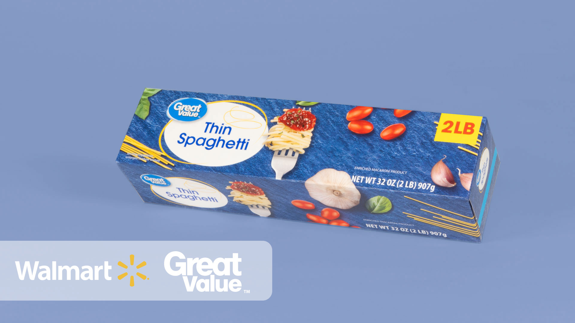 Greatvalue spaghetti packaging