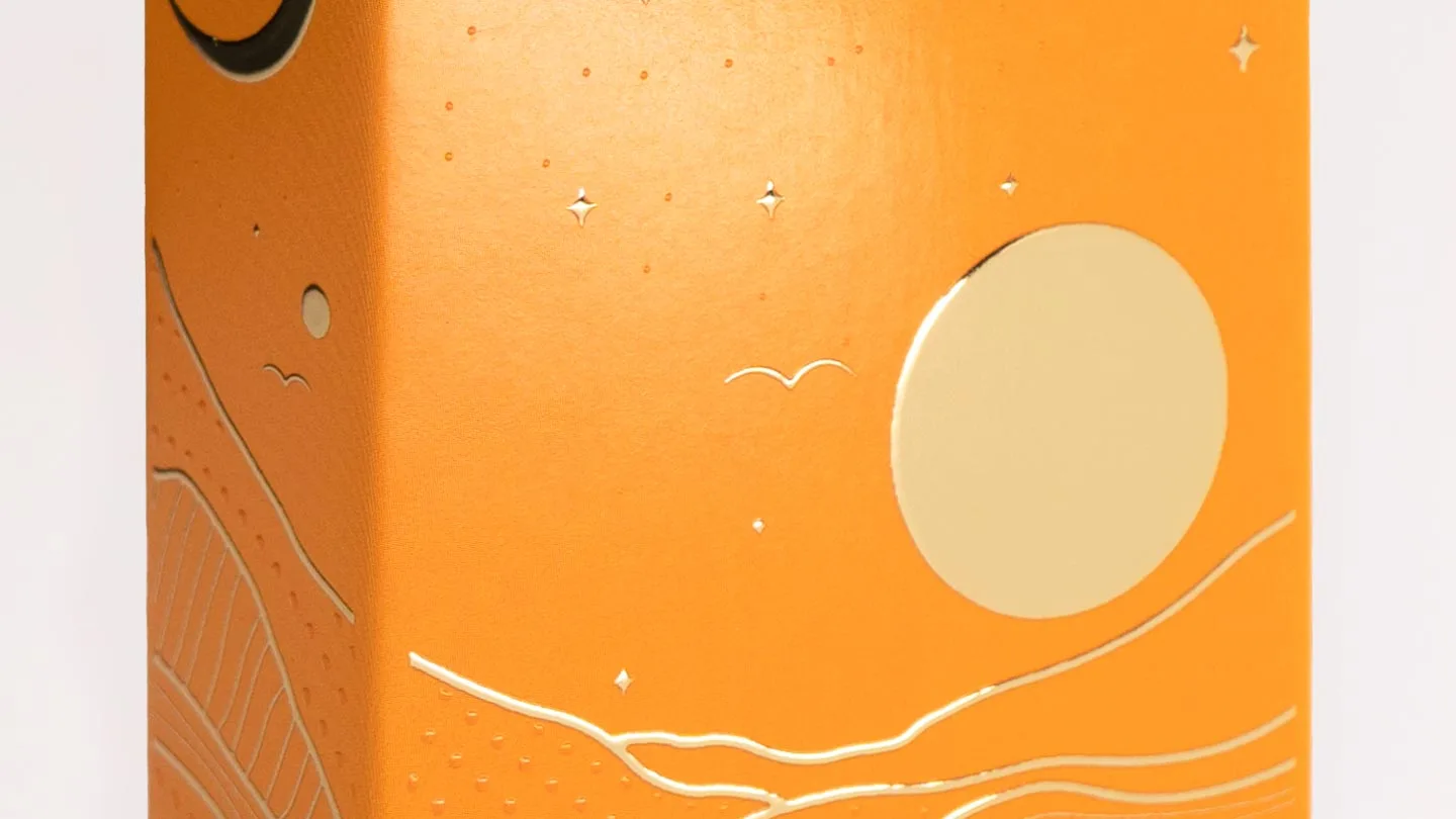 Packaging with gold foil